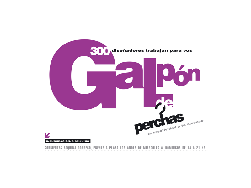 Galpón de Perchas - afiche